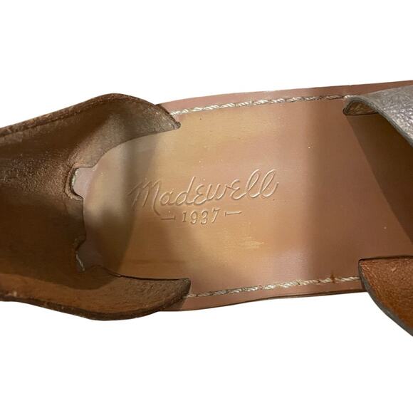 Madewell Brown and Silver Heeled Sandals - Picture 3 of 11
